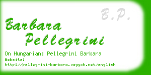 barbara pellegrini business card